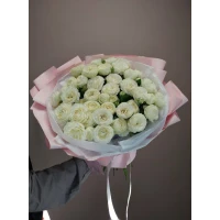 Bouquet of 31 white roses